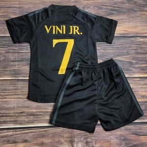 Real Madrid away kid's soccer uniform